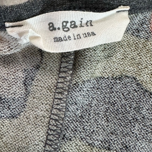 A.gain Floral Long Sleeve Top Size Medium - Picture 5 of 17